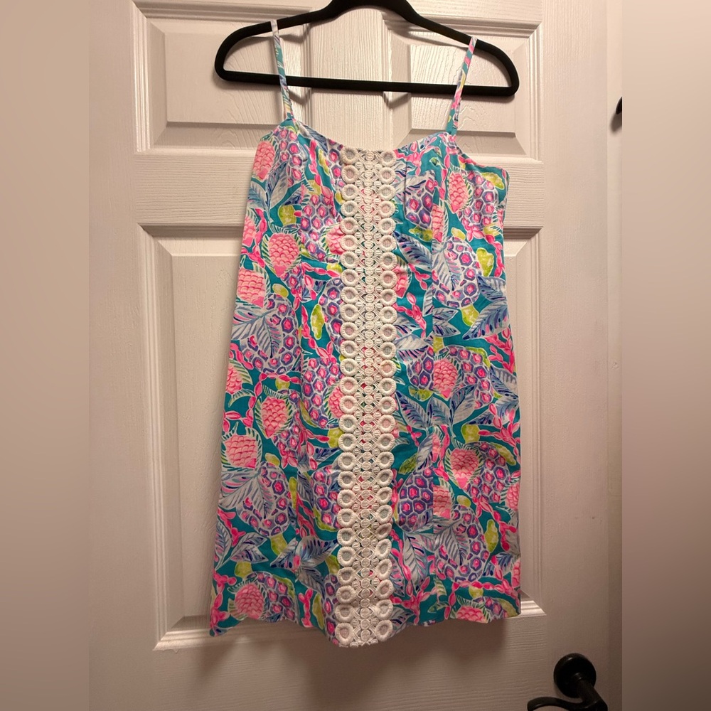 Lilly Pulitzer Pink and Blue Floral Dress
